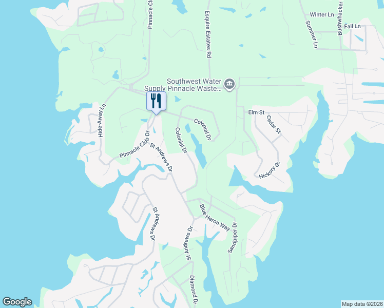 map of restaurants, bars, coffee shops, grocery stores, and more near 139 Colonial Drive in Mabank