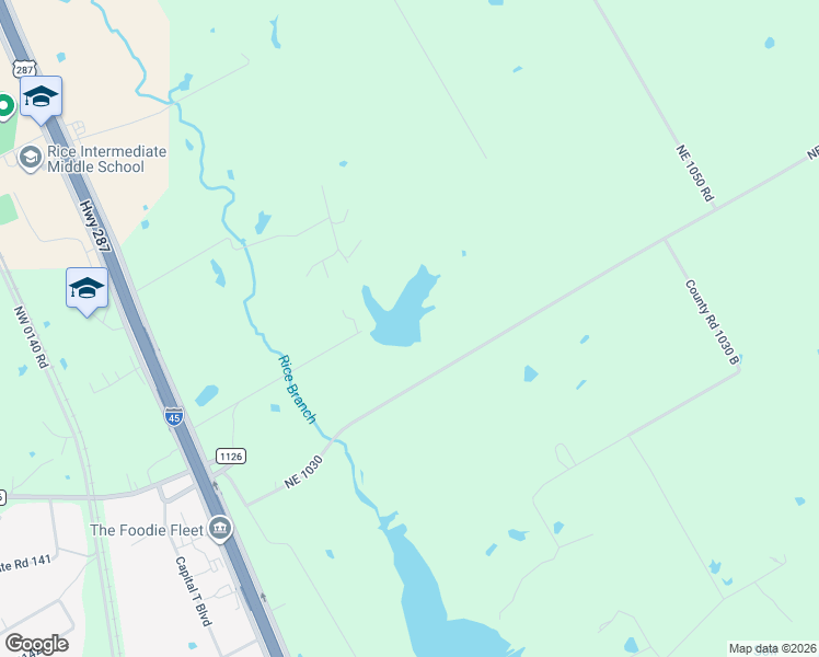 map of restaurants, bars, coffee shops, grocery stores, and more near in Rice