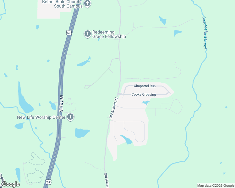 map of restaurants, bars, coffee shops, grocery stores, and more near 18180 CR 122 in Tyler