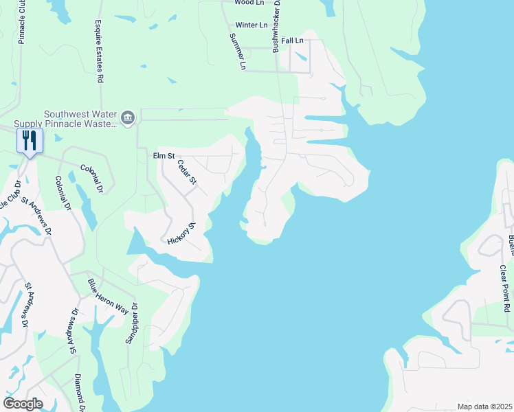 map of restaurants, bars, coffee shops, grocery stores, and more near 234 Bushwhacker Drive in Mabank