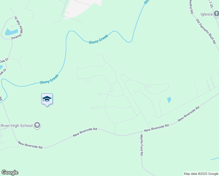 map of restaurants, bars, coffee shops, grocery stores, and more near 99 Mainland Lakes Drive in Bluffton