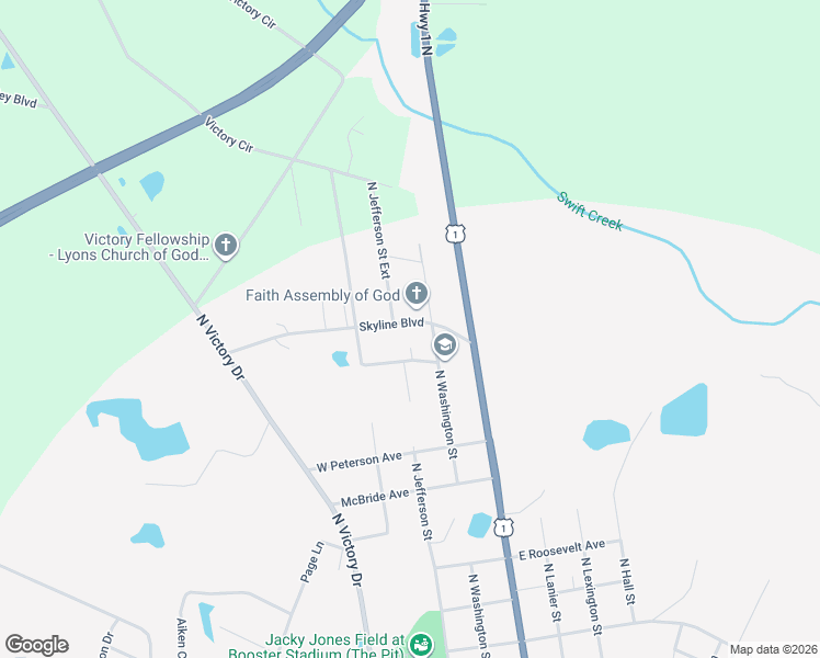 map of restaurants, bars, coffee shops, grocery stores, and more near 177 Skyline Boulevard in Lyons
