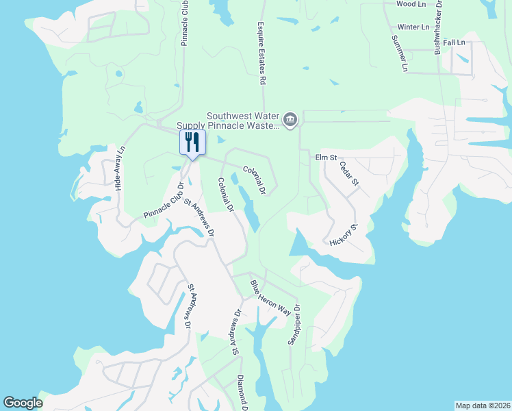 map of restaurants, bars, coffee shops, grocery stores, and more near 139 Colonial Drive in Mabank