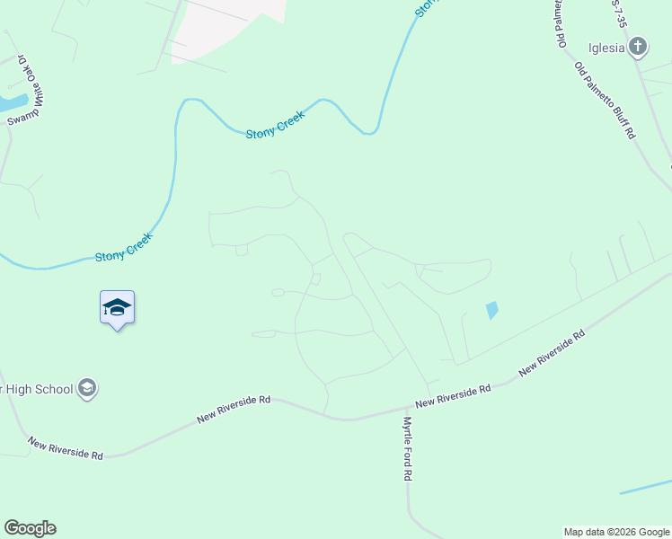 map of restaurants, bars, coffee shops, grocery stores, and more near 96 Hartwell Road in Bluffton