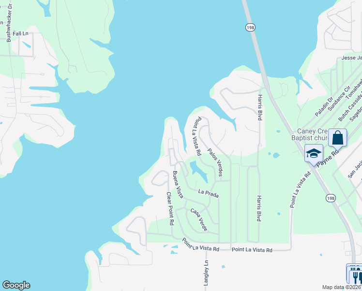 map of restaurants, bars, coffee shops, grocery stores, and more near 5214 Rio Vista in Malakoff