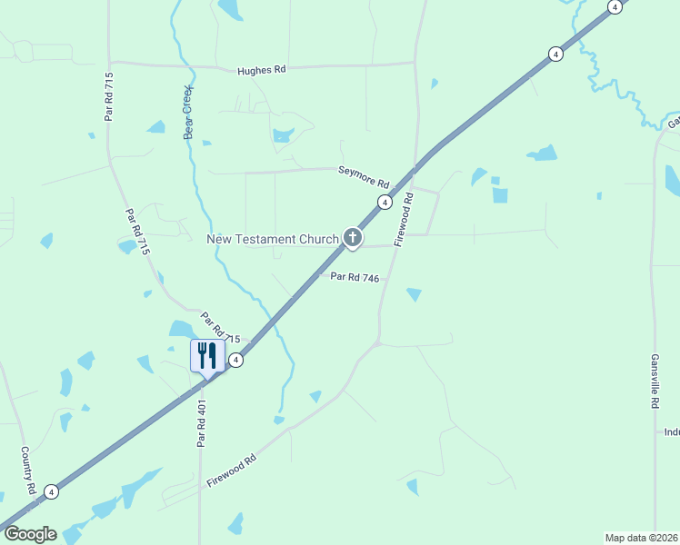 map of restaurants, bars, coffee shops, grocery stores, and more near 2222-2272 Louisiana 4 in Jonesboro