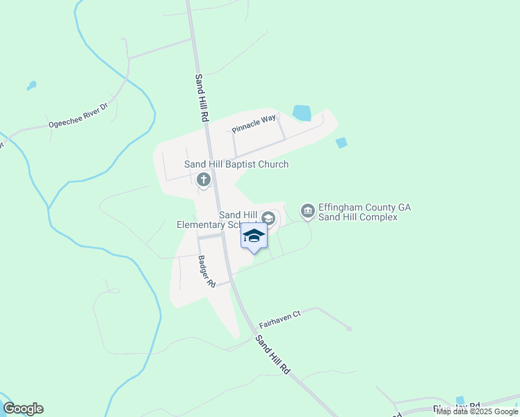 map of restaurants, bars, coffee shops, grocery stores, and more near 199 Stagecoach Avenue in Guyton