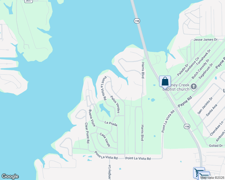map of restaurants, bars, coffee shops, grocery stores, and more near 5690 Point Lavista in Malakoff