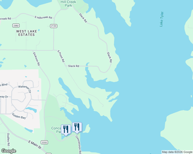 map of restaurants, bars, coffee shops, grocery stores, and more near 17873 Slack Road in Whitehouse