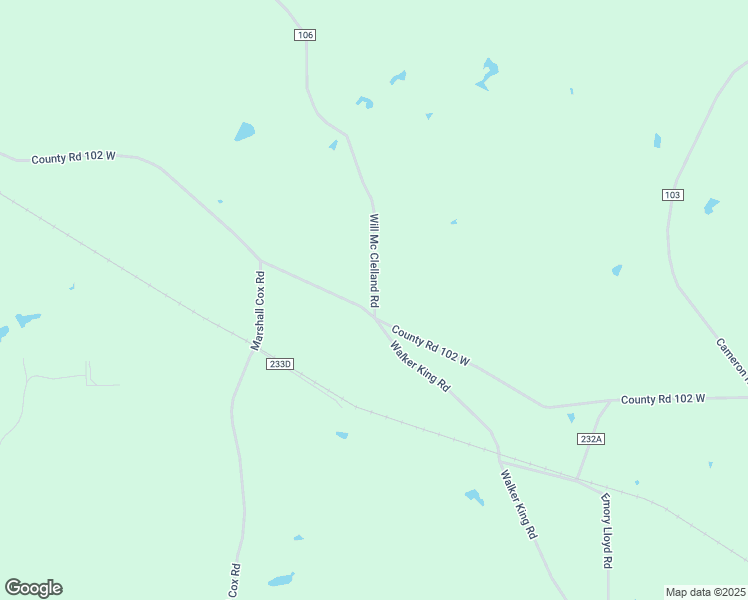 map of restaurants, bars, coffee shops, grocery stores, and more near 4268 County Road 106 in Overton