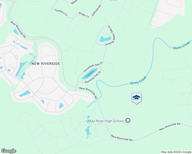 map of restaurants, bars, coffee shops, grocery stores, and more near 66 Running Oak Drive in Bluffton