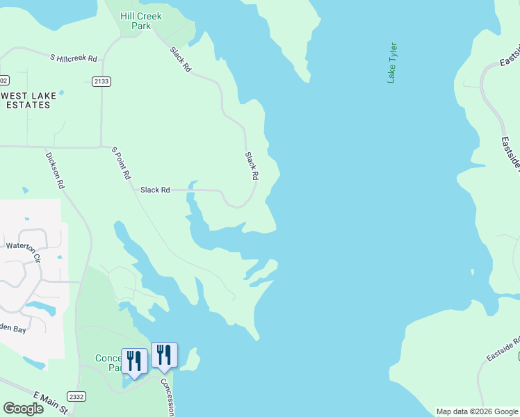 map of restaurants, bars, coffee shops, grocery stores, and more near 17777 Slack Road in Whitehouse