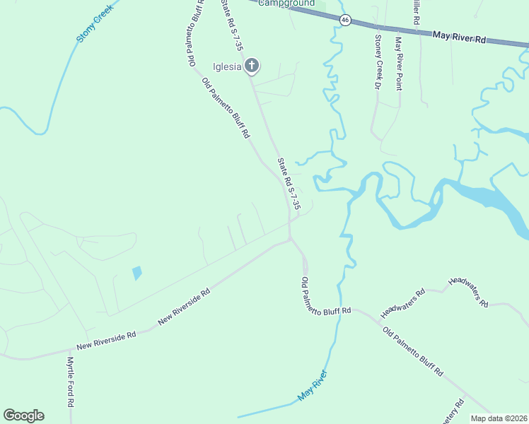 map of restaurants, bars, coffee shops, grocery stores, and more near 150 Palmetto Bluff Road in Bluffton