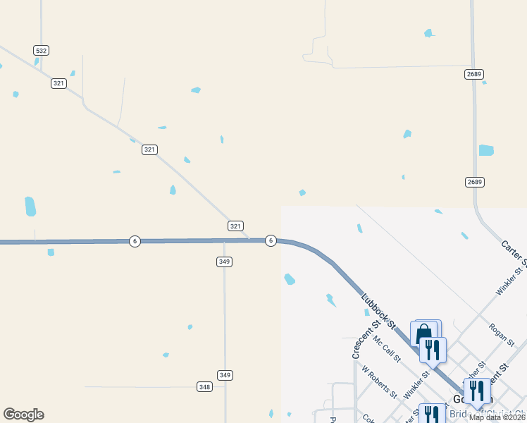 map of restaurants, bars, coffee shops, grocery stores, and more near in Gorman