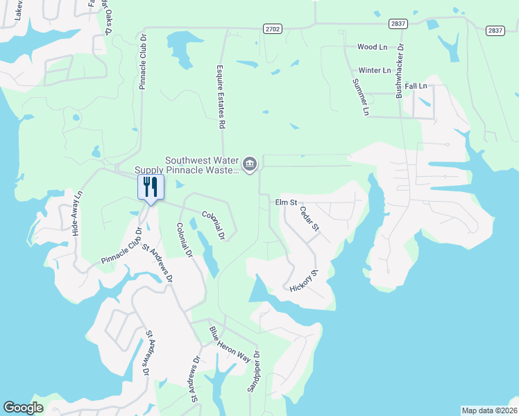 map of restaurants, bars, coffee shops, grocery stores, and more near 112 Hickory Street in Mabank
