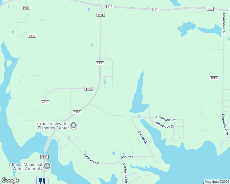 map of restaurants, bars, coffee shops, grocery stores, and more near 5750 Suncrest Drive in Kemp