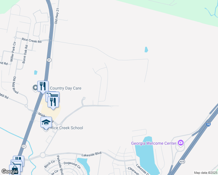 map of restaurants, bars, coffee shops, grocery stores, and more near 20 Wild Silk Way in Port Wentworth