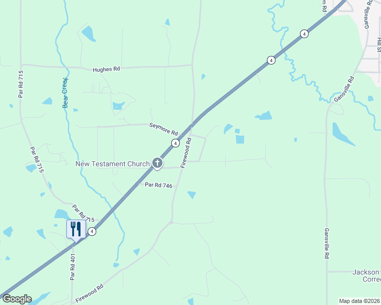 map of restaurants, bars, coffee shops, grocery stores, and more near 821-889 Firewood Road in Jonesboro