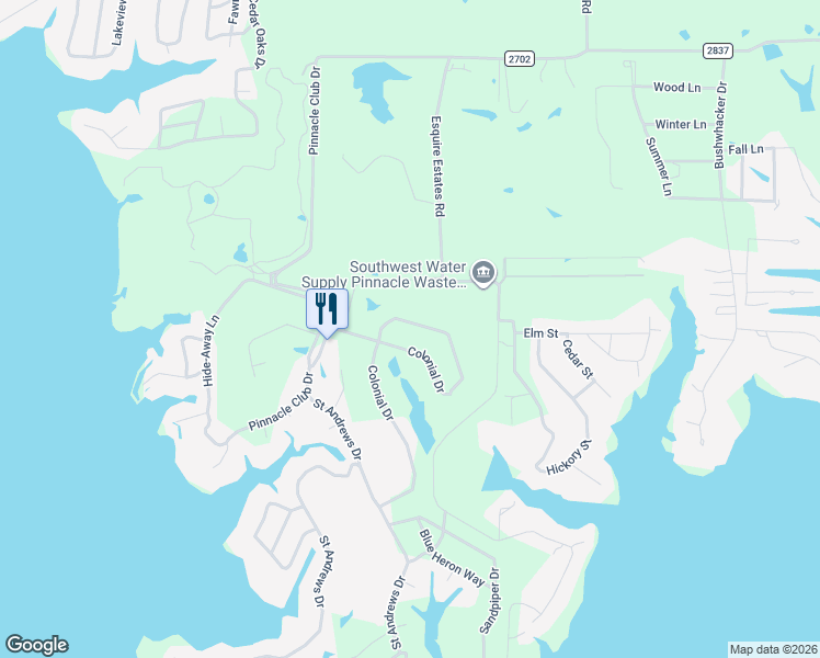 map of restaurants, bars, coffee shops, grocery stores, and more near 126 Colonial Drive in Mabank