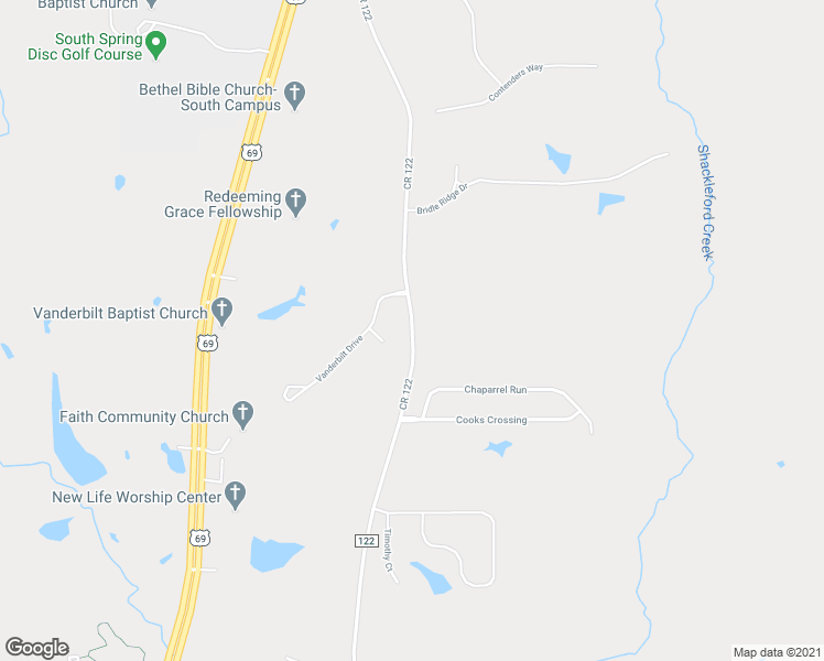 map of restaurants, bars, coffee shops, grocery stores, and more near 18001 CR 122 in Tyler