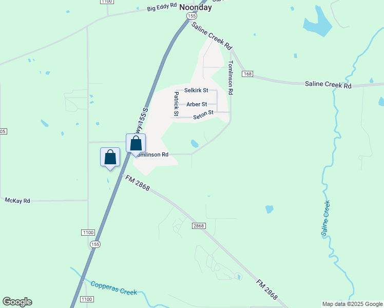 map of restaurants, bars, coffee shops, grocery stores, and more near 17601 County Road 197 in Flint