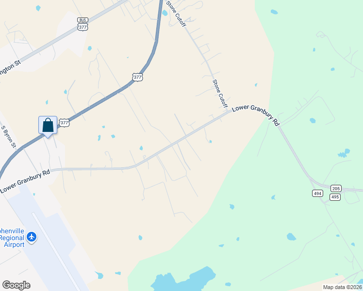 map of restaurants, bars, coffee shops, grocery stores, and more near 2484 Farm to Market Road 2157 in Stephenville