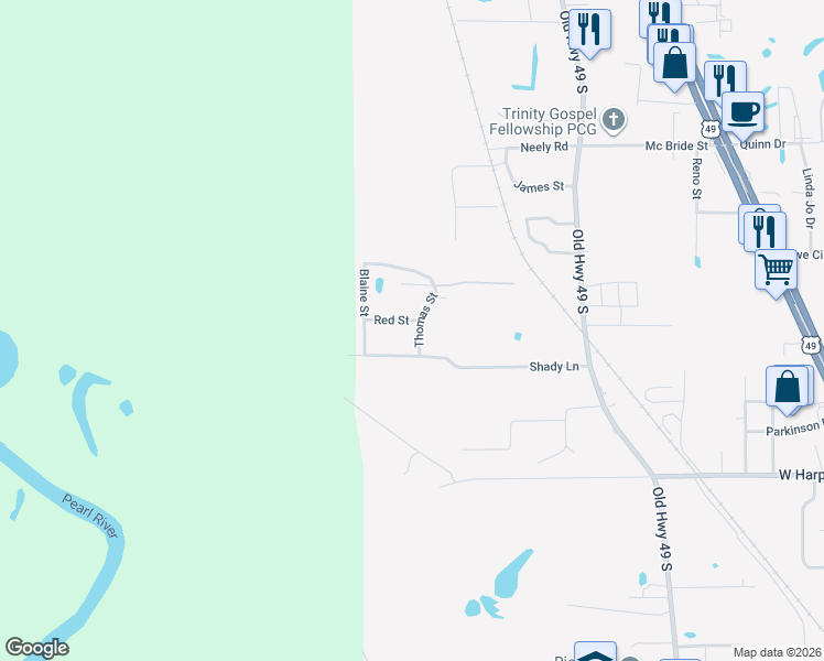 map of restaurants, bars, coffee shops, grocery stores, and more near 101 Red Street in Richland