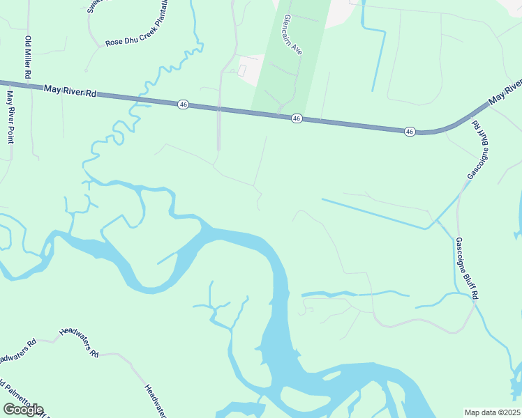 map of restaurants, bars, coffee shops, grocery stores, and more near 33 Pine View Drive in Bluffton
