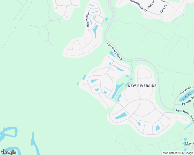 map of restaurants, bars, coffee shops, grocery stores, and more near 50 Blackstone River Road in Bluffton