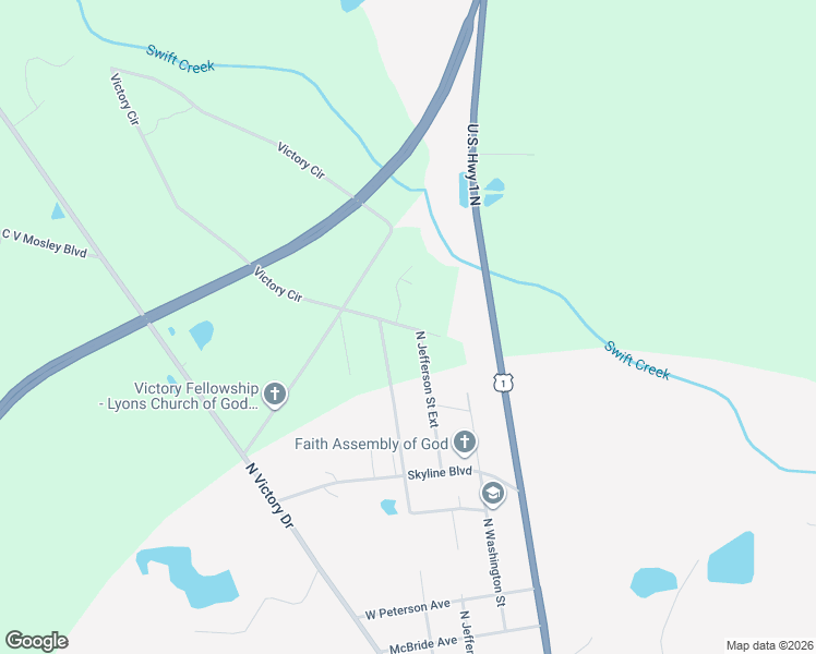 map of restaurants, bars, coffee shops, grocery stores, and more near North Jefferson Saint Exd in Lyons