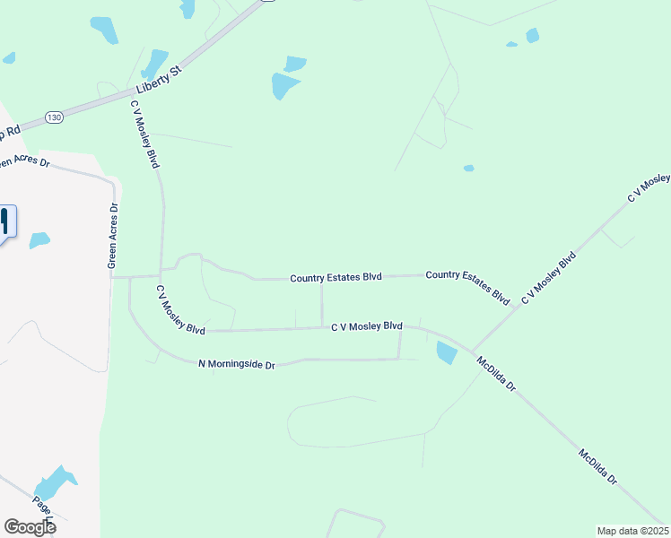 map of restaurants, bars, coffee shops, grocery stores, and more near 360 Country Estates Boulevard in Vidalia