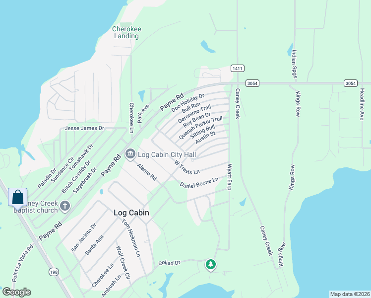 map of restaurants, bars, coffee shops, grocery stores, and more near 13971 Austin Street in Malakoff