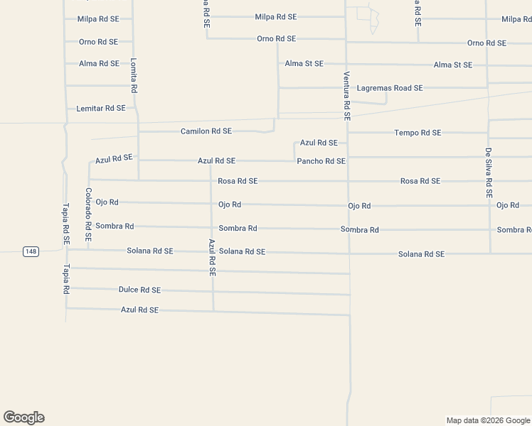 map of restaurants, bars, coffee shops, grocery stores, and more near Ojo Road in Deming