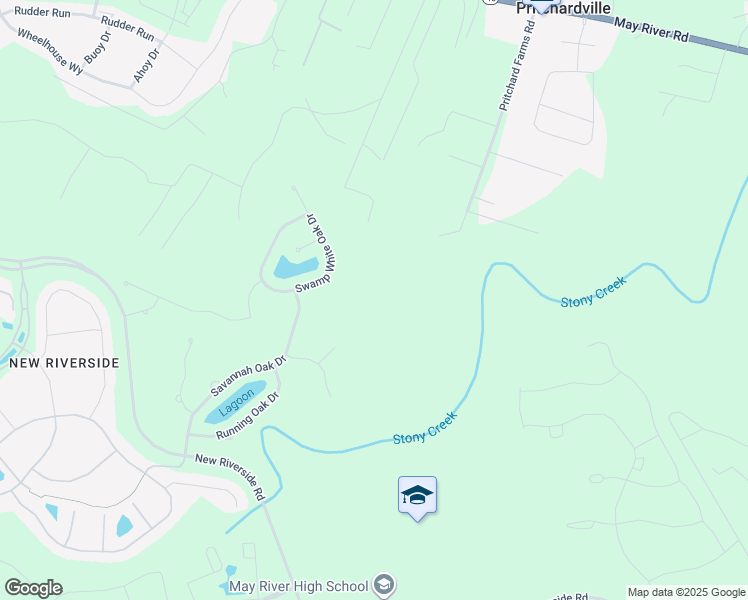 map of restaurants, bars, coffee shops, grocery stores, and more near 130 Bryson Lane in Bluffton