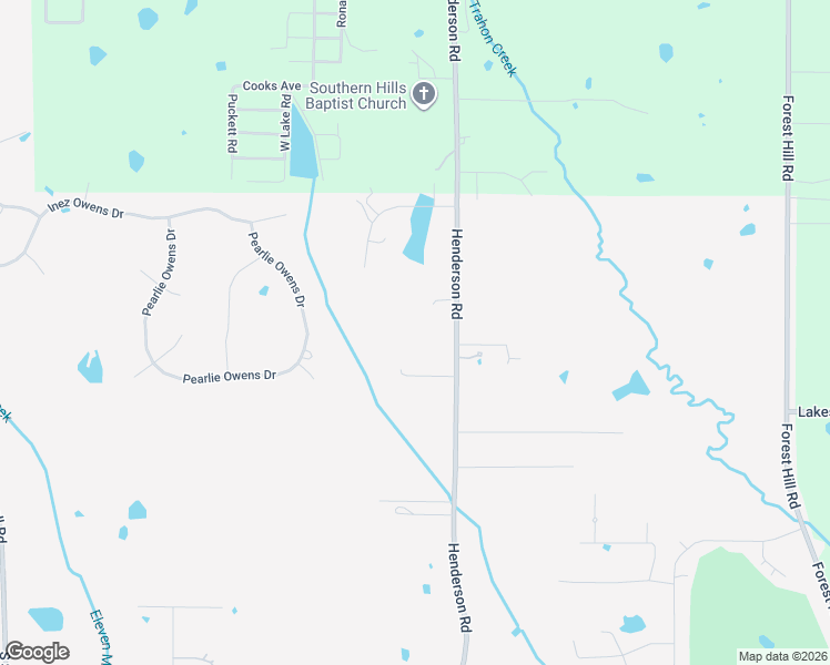 map of restaurants, bars, coffee shops, grocery stores, and more near 4109 Henderson Road in Byram