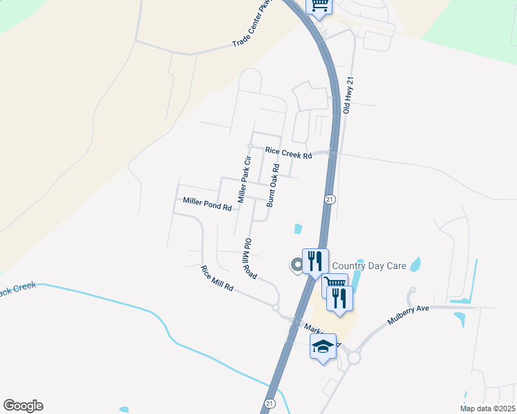 map of restaurants, bars, coffee shops, grocery stores, and more near 70 Old Mill Road in Port Wentworth