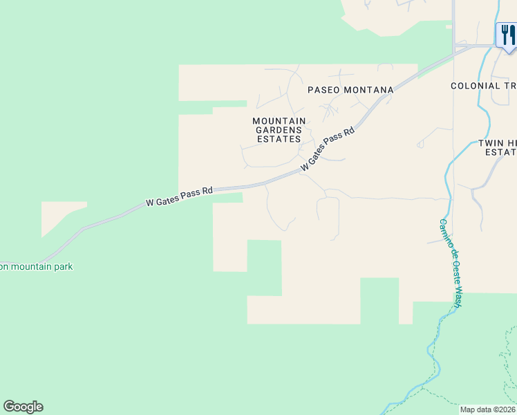 map of restaurants, bars, coffee shops, grocery stores, and more near 5175 West Vía Scarmuzzo in Tucson