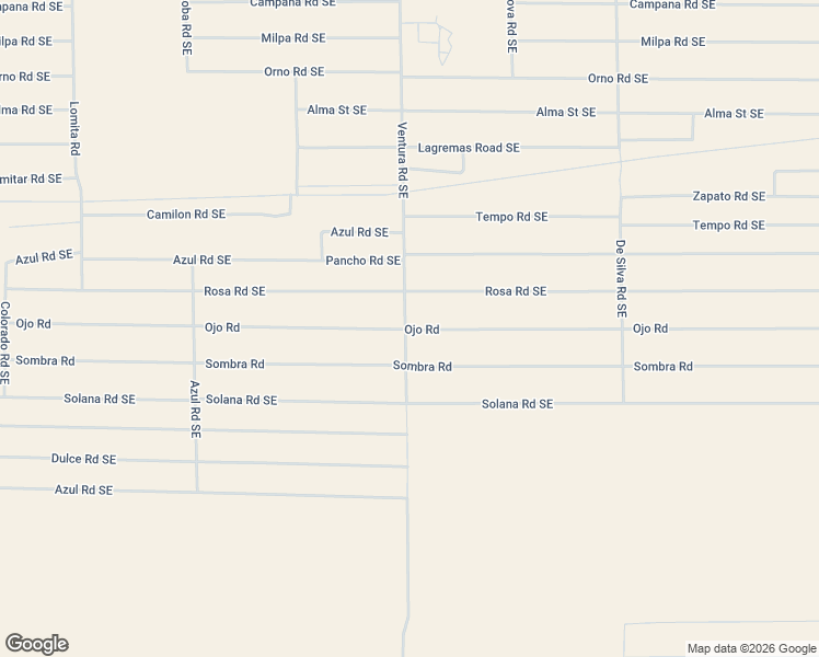 map of restaurants, bars, coffee shops, grocery stores, and more near Ojo Road in Deming
