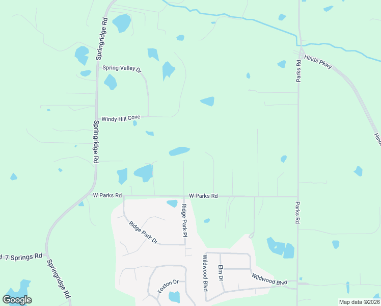 map of restaurants, bars, coffee shops, grocery stores, and more near 1156 West Parks Drive in Raymond