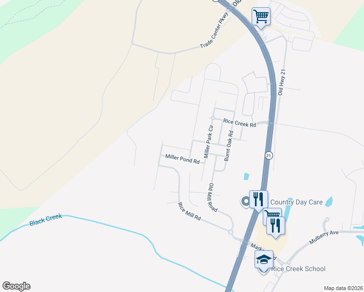 map of restaurants, bars, coffee shops, grocery stores, and more near 20 Miriam Jordan Road in Port Wentworth