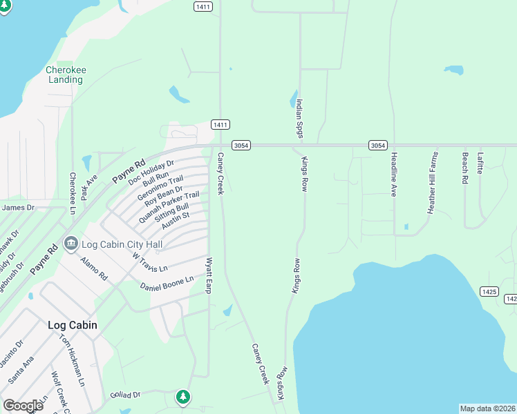 map of restaurants, bars, coffee shops, grocery stores, and more near 13973 Poncho Trail in Malakoff