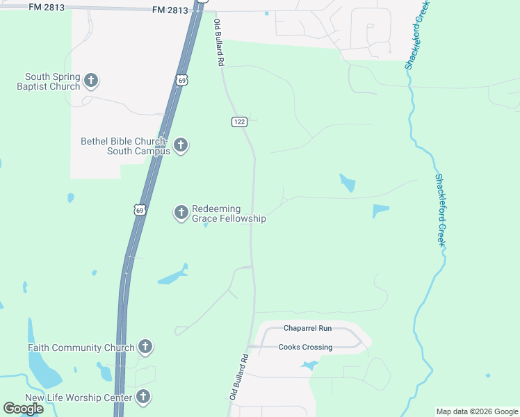 map of restaurants, bars, coffee shops, grocery stores, and more near 17173 County Road 122 in Tyler
