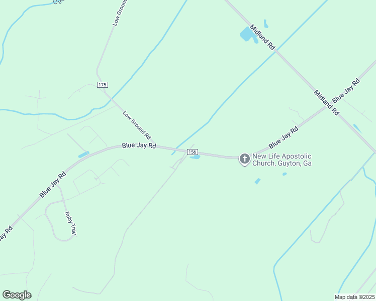 map of restaurants, bars, coffee shops, grocery stores, and more near 3562 County Road 156 in Guyton