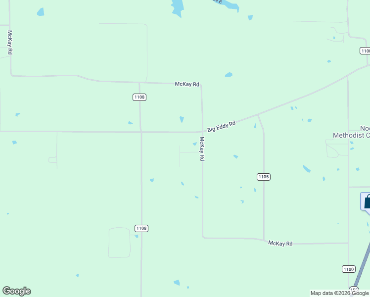 map of restaurants, bars, coffee shops, grocery stores, and more near 15549 County Road 1104 in Flint