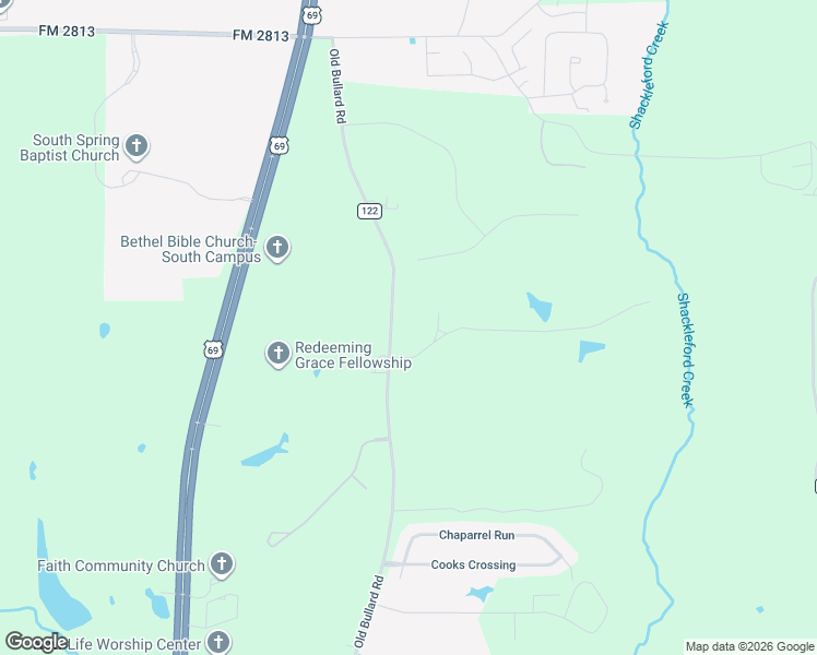 map of restaurants, bars, coffee shops, grocery stores, and more near 17173 County Road 122 in Tyler