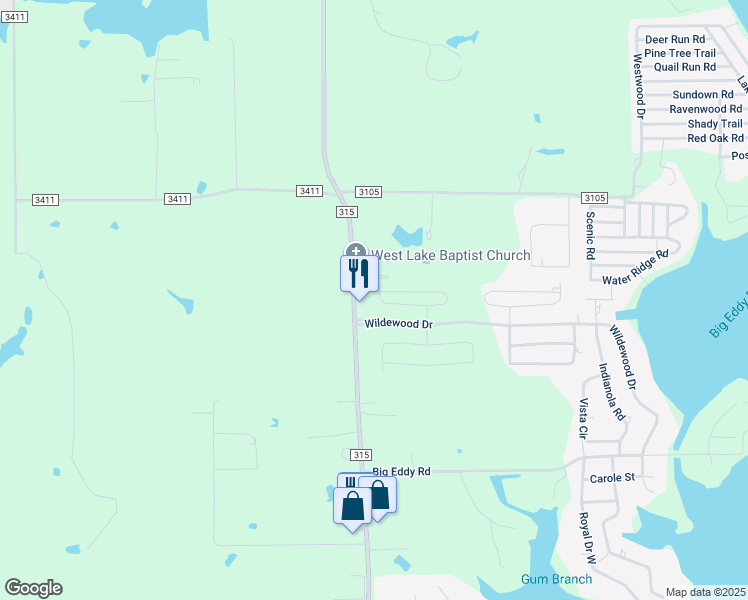 map of restaurants, bars, coffee shops, grocery stores, and more near 102 Wildewood Drive in Chandler
