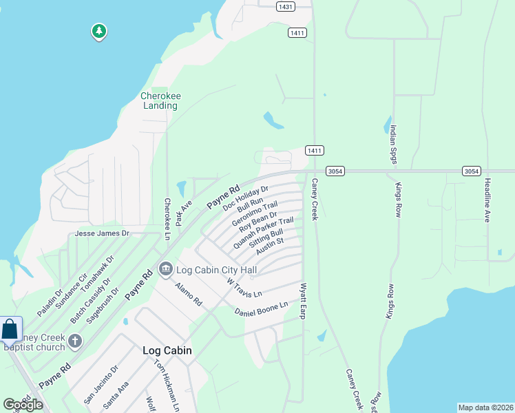 map of restaurants, bars, coffee shops, grocery stores, and more near 14114 Bull Run in Malakoff