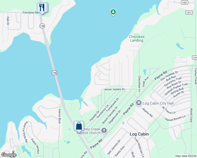 map of restaurants, bars, coffee shops, grocery stores, and more near 108 Crocker Dr in Malakoff