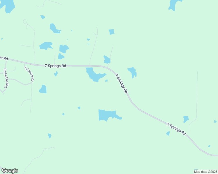 map of restaurants, bars, coffee shops, grocery stores, and more near 3429 7 Springs Road in Raymond