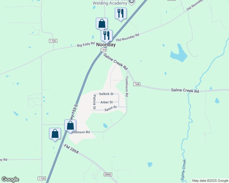 map of restaurants, bars, coffee shops, grocery stores, and more near 14150 Selkirk Street in Flint